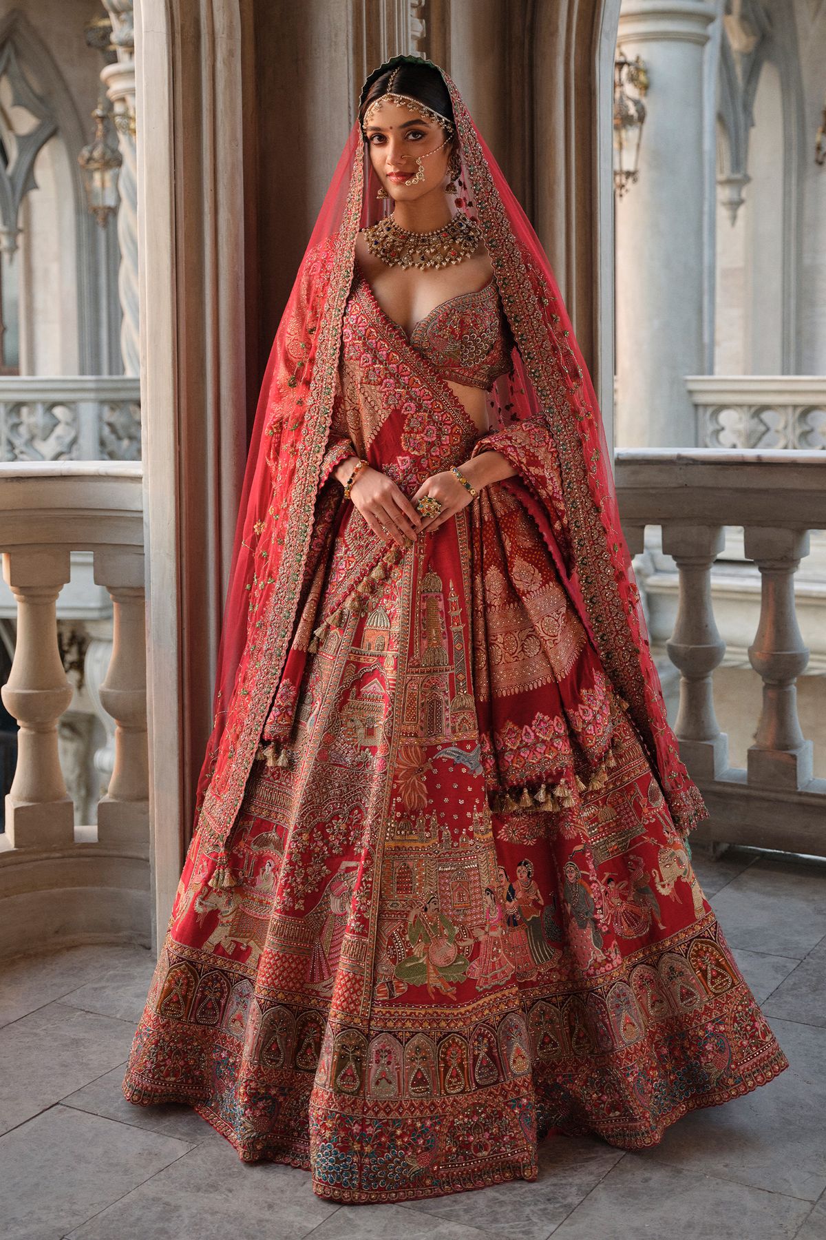 Royal Red Lehenga